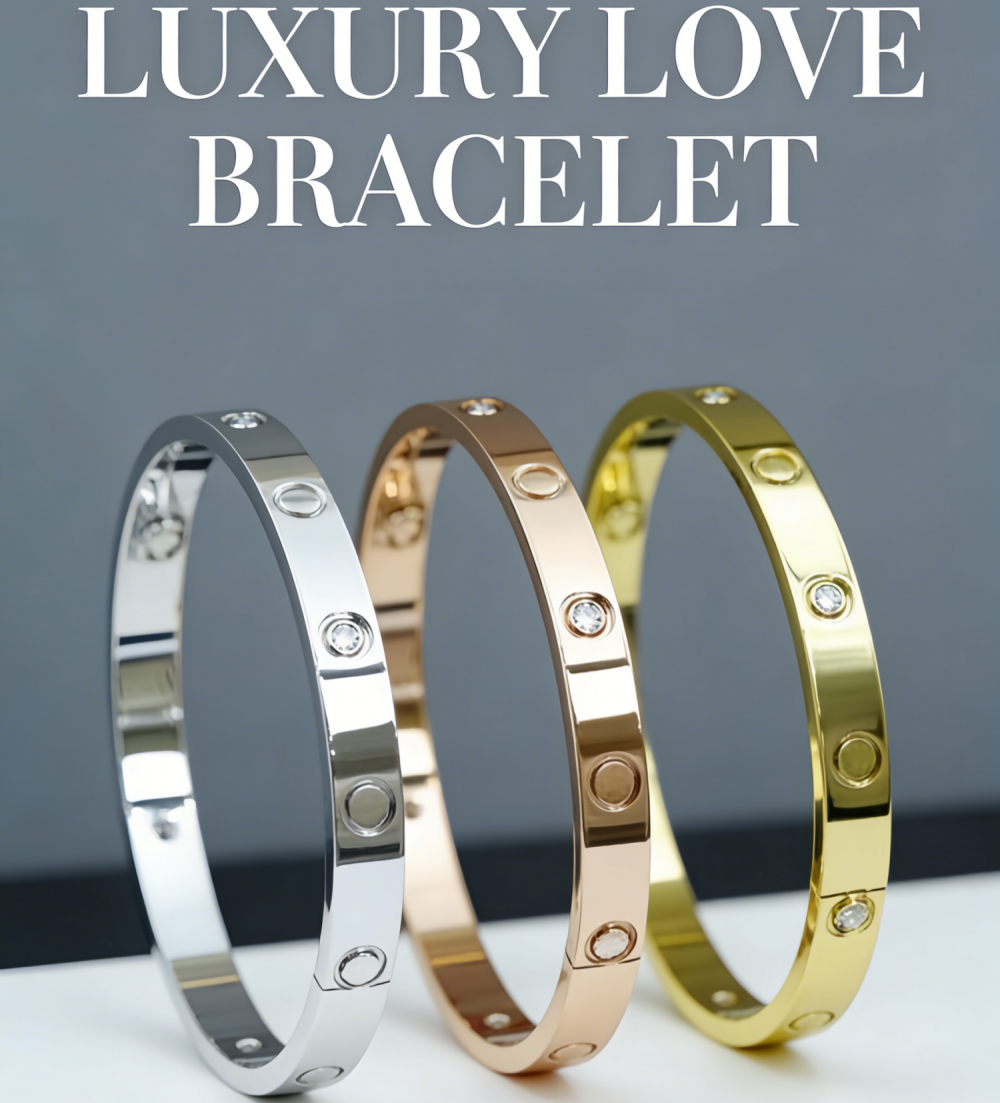 gold bangle bracelet for women love style stainless steel jewelry bracelet designer for women men bangles luxury designer jewelry charm braclet parties gifts - 3 of 9