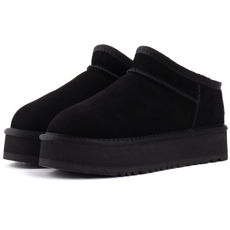 UGG Women's Classic Ultra Mini Platform Boots Suede Shearling Lined Thick Sole Winter Warm Anti-Slip Ankle Snow Boots Multiple colors - 2 of 8