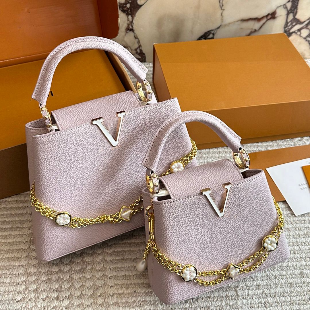 10A Capucines Designer Bag shoulder bag tote bag CrossBody Womens Leather Evenning bags Fashionable Shoulder Clutch Bags high quality shopping bags Lady bags - 4 of 7