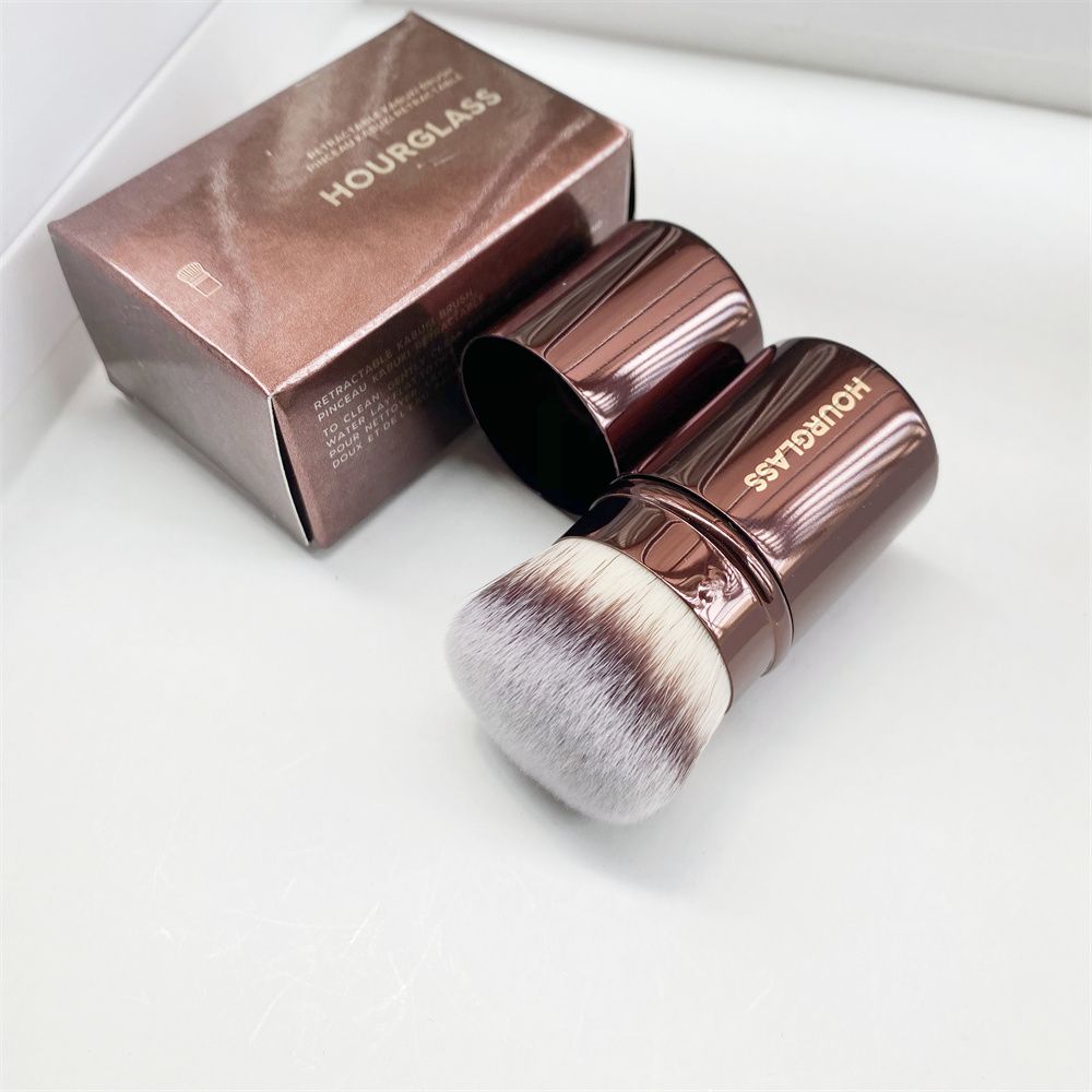 Hourglass Makeup Brushes Face Large Powder Blush Foundation Contour Highlight Concealer Blending FINISHING Retractable Kabuki Cosmetics Blender Tools Brush - 5 of 8
