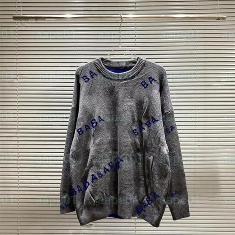 Famous Men Women Sweaters Fashion Mens Letter Pattern Casual Round Long Sleeve Sweaters Womens Hoodies 21 Colors Asian Size S-2XL - 8 of 9