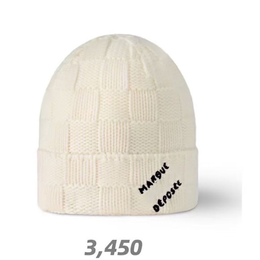 Designer Bean Hat Women Woolen Hat Fisherman Hat Luxury Classic Fashion Winter Wool Warm Belt Box Gift VVX - 3 of 3