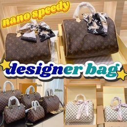 bag designer bag nano speedy handbag womens shoulder luxury bag clair solid casual simple bags purse Sac - djzhucl