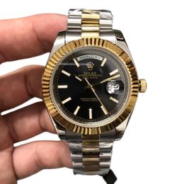 U1 Rolex Day Date 40MM Two Tone Case Automatic Stainless Steel Watch Bezel Men's Watch Sapphire Glass Case New - djzhucl