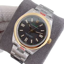 U1 Rolex Oyster Perpetual 100TH Automatic Stainless Steel Watch Bezel Men's Watch Sapphire Glass Case New Black Case - djzhucl