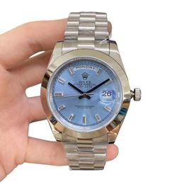 U1 Rolex Day Date 40MM Diamond Dial Automatic Stainless Steel Watch Bezel Men's Watch Sapphire Glass Case New - djzhucl
