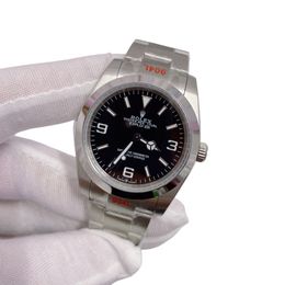 U1 Rolex Explorer Upgraded Jubilee Strap Automatic Stainless Steel Watch Bezel Men's Watch Sapphire Glass Case New Black Case - djzhucl