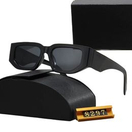 8297 XY Top luxury Sunglasses Polarizing lens designer womens Mens Goggle senior Eyewear For Women eyeglasses frame Vintage Metal Sun Glasses With Box leopard - djzhucl