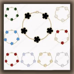 5 flower bracelet designer jewlery designer for women luxury clover bracelet sterling silver jewelry 925 diamond bracelet fashion braclet bracelet wholesale gift - djzhucl