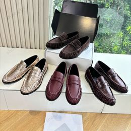 High quality Classic brown Suede Women's loafers slip on shoes Flat heel dress shoes designer loafers for women laidy holiday Leisure Driving shoes Mule slippers 35-43 - djzhucl