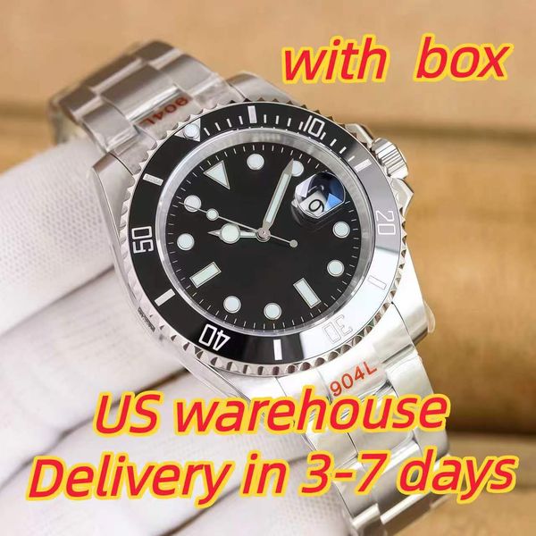 Sliding lock luxury ceramic bezel sapphire glass men's watch 2813 automatic mechanical watch 41mm fashion watches men's 904L stainless watch with box - Watches - djzhucl