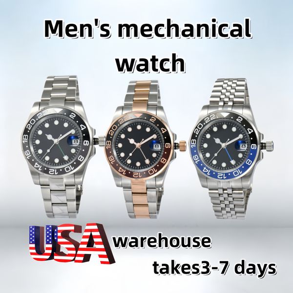 new mens automatic watch mechanical ceramics watchesfull stainless steel watches sapphire luminous watch business casual montre de luxe watch - Watches - djzhucl