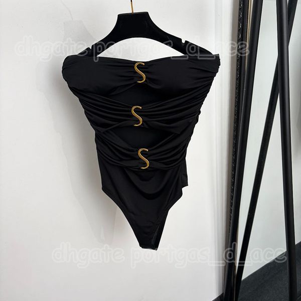 Designer Charming Hollow Bodysuit Tanks Women Black Sleeveless Leopard Sexy Night Club Party Playsuit - Apparel - djzhucl