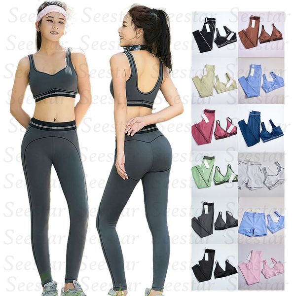 2Pcs Women Yoga Set Gym set Sport Bra High Waist Leggings Outfit, Quick Dry Fitness Gym Running Workout Sportswear - Sports & Outdoors - djzhucl