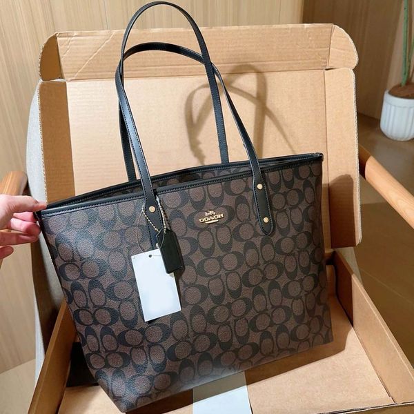 Tote Bag Designer Bag Women's Fashion Classic Shoulder Bag Luxury Handbags Flower Letter Large Capacity Leather Totes Commuting Shopping Bag Casual Tote 01 - Bags, Luggage & Accessories - djzhucl