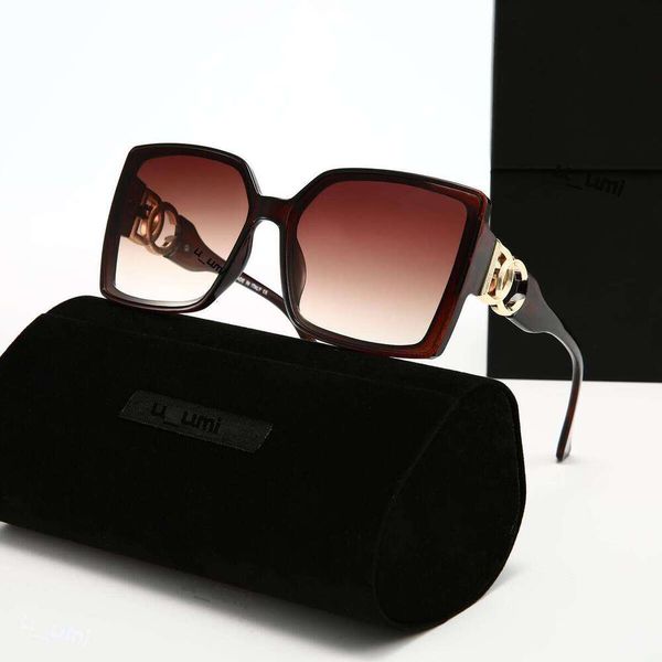 Luxury Designer Sunglasses Oversized Square Acetate Frame Gradient Lens Gold Tone Interlocking High Grade UV400 Protection Fashion DNA dg Eyewear For Women - Fashion Accessories - djzhucl