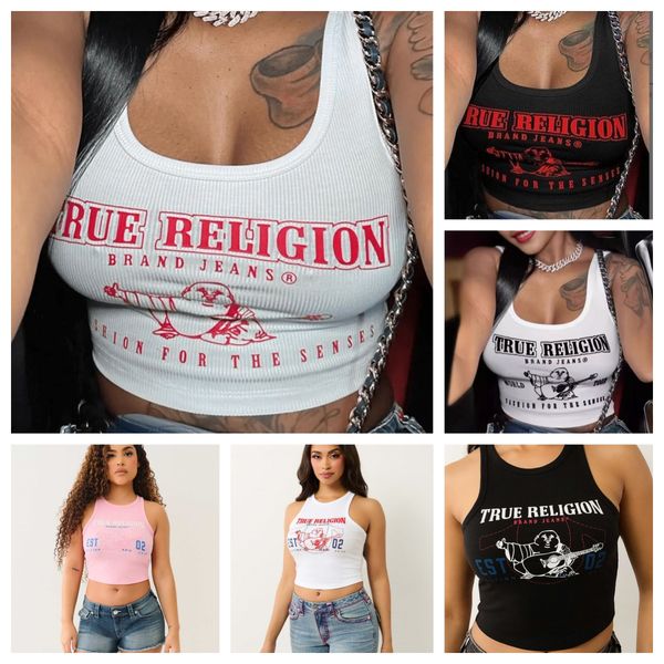 Designer Women's Tanks European American Street Fashion Letter Printed Pit Vest Summer Women Casual Y2k Cropped Tank Tops Tees - Apparel - djzhucl