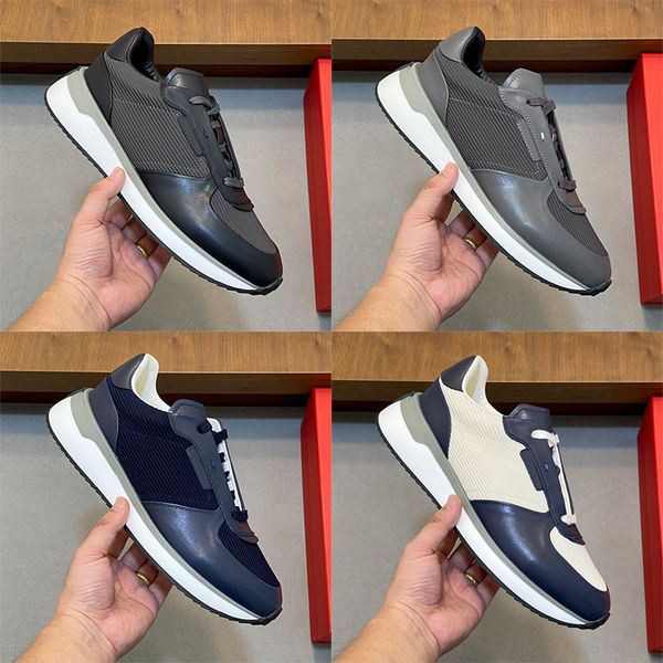 Designer Stylish Men Calfskin Comfortable Sneakers Gancini Men Low Top Sneakers Lightweight Low Top Sneakers Stylish and Versatile Skate Shoes 1041 - Shoes & Accessories - djzhucl