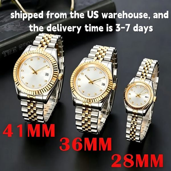 watch orologio Automatic Mechanical Watches Men Big Magnifier 41mm/36mm Stainless steel Sapphire Mens Watches Male Wristwatches Luminous - Watches - djzhucl