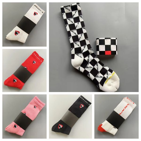 Chrome socks men women men's designer lips print sock fashion high street style colorful stocking breathable cycling anti sweat sport outdoor warm socks - Apparel - djzhucl