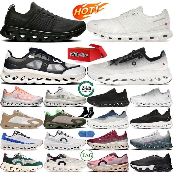 With Box oncloudds mens shoes cloutilt sneakers Cloudmonster Cloudsurfer shoes Cloudswift 4 trainers womens ons cloudes running shoes Remix Black Ivory EUR 36-46 - Shoes & Accessories - djzhucl