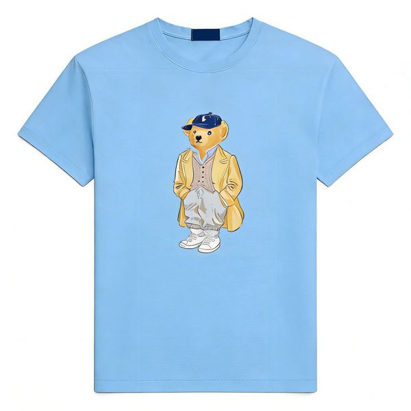 Woman Designer Bear Tshirt Spring Summer Women Cotton Tshirts Breathable Tops Fashion Short Sleeves Clothes Luxury Round Neck Tops - Apparel - djzhucl