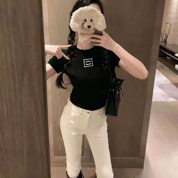 Womens T Shirts Vests Designer Slim Tshirts Shorts Tees Summer Breathable Tops Sweatshirts Long Shirt With Budge Turtleneck Letters Design Short Sleeves Size S-XL - Apparel - djzhucl