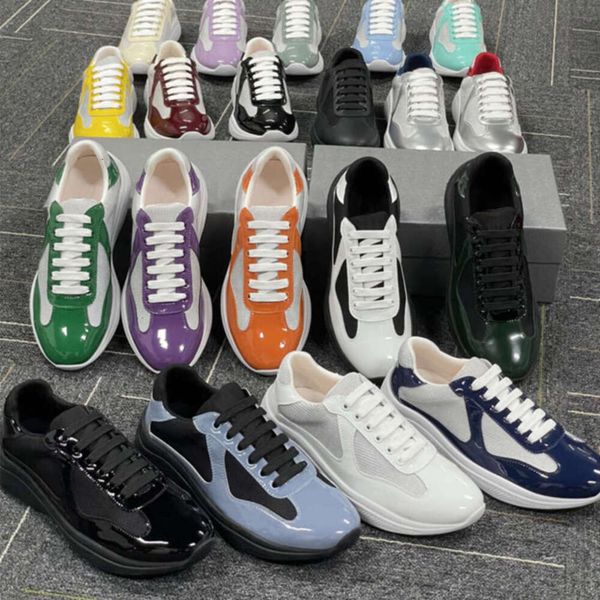 Designer Men Women Sneakers Americas Cup Xl Trainers Leather Lace-up Casual Shoes Outdoor Runner Sport Shoes 36-47 Big Size 53 - Shoes & Accessories - djzhucl