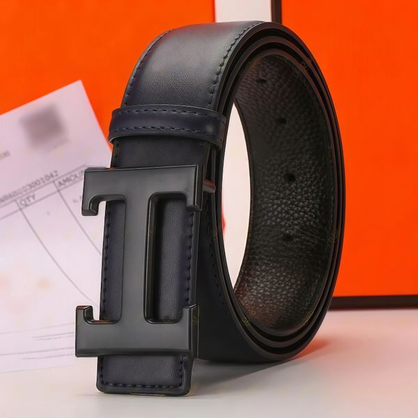 men belt designer women belt mens belt ceinture fashion belt womens belt 38mm genuine leather letter H buckle belt classic business leisure girdle with box - Bags, Shoes & Accs - djzhucl