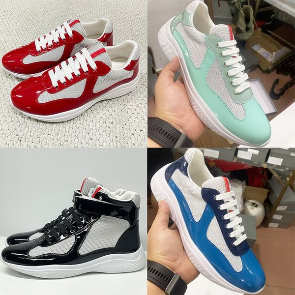 Plus Size EU49 Americas Cup Sneakers 2026 New Colours Designer Casual Sport Shoes Men Women Trainers Patent Leather Mesh Shoes Lace-Up Outdoor Shoes 53 - Shoes & Accessories - djzhucl
