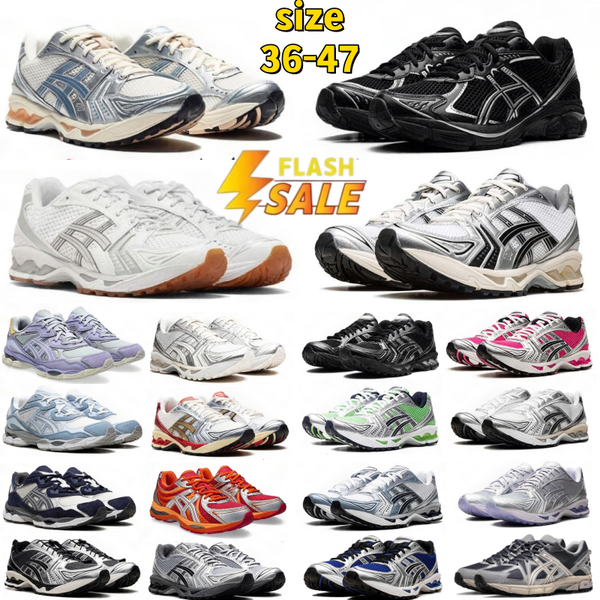 with box designer shoes asices gels nyc1130 k14 running shoes Japan kayano14es Metallic Silver Gold Chrome Toe Pink Foam Blue Tint mens womens outdoor sneakers 36-47 - Shoes & Accessories - djzhucl