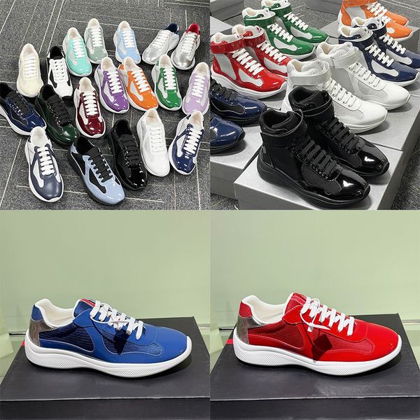 2026 Top Quality Sneakers Luxury Plus Size EU49 Americas Cup Sneakers Men Women Patent Leather Mesh Lace Up Casual Outdoor Sport Trainers 53 - Bags, Shoes & Accs - djzhucl