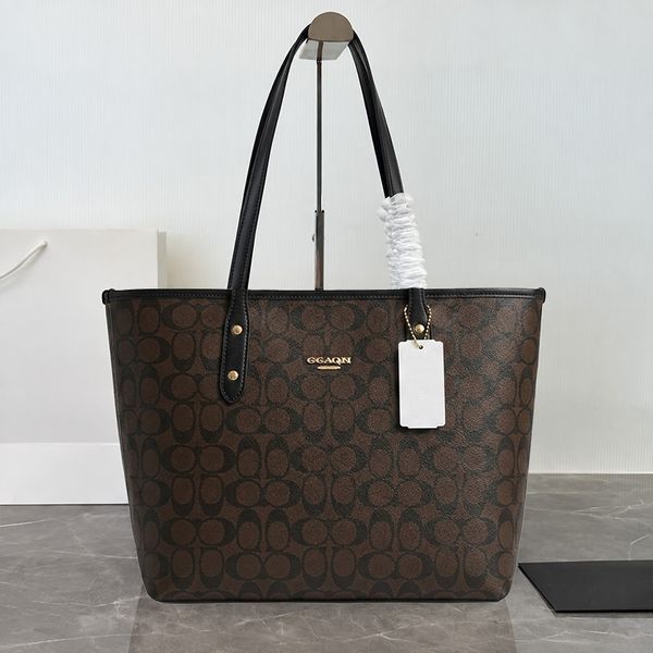 Designer Bag Shoulder Bag Luxury Bag Handbag New Styles Brown Large Capacity Canvas Tote Bag Underarm Bag Handbag High-Quality Classic Women's Leather Crossbody Bag - Bags, Luggage & Accessories - djzhucl