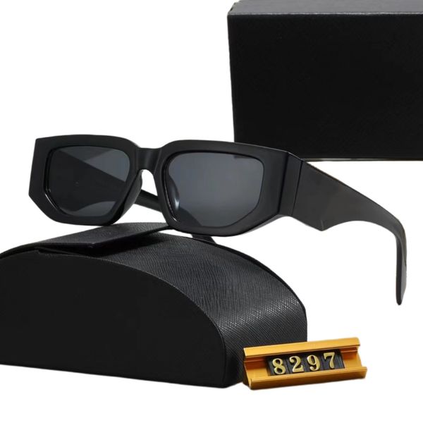 8297 XY Top luxury Sunglasses Polarizing lens designer womens Mens Goggle senior Eyewear For Women eyeglasses frame Vintage Metal Sun Glasses With Box leopard - Fashion Collection - djzhucl