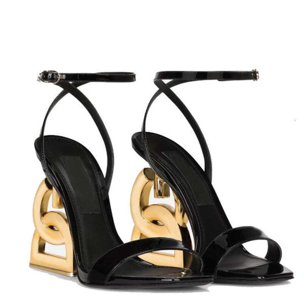 top Designer Dress Shoes High Heels Famous Brand Women Patent Leather Sandals Shoes Red Black White Party Wedding Lady Walking Shoe EU35-42 - Fashion Collection - djzhucl