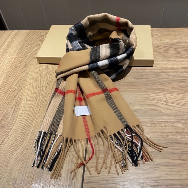 2026 Classic Plaid Women Man Designer Scarf 100% Cashmere Scarves For Winter Warm Womens and mens Long Wraps Size 180x30cm - Fashion Collection - djzhucl